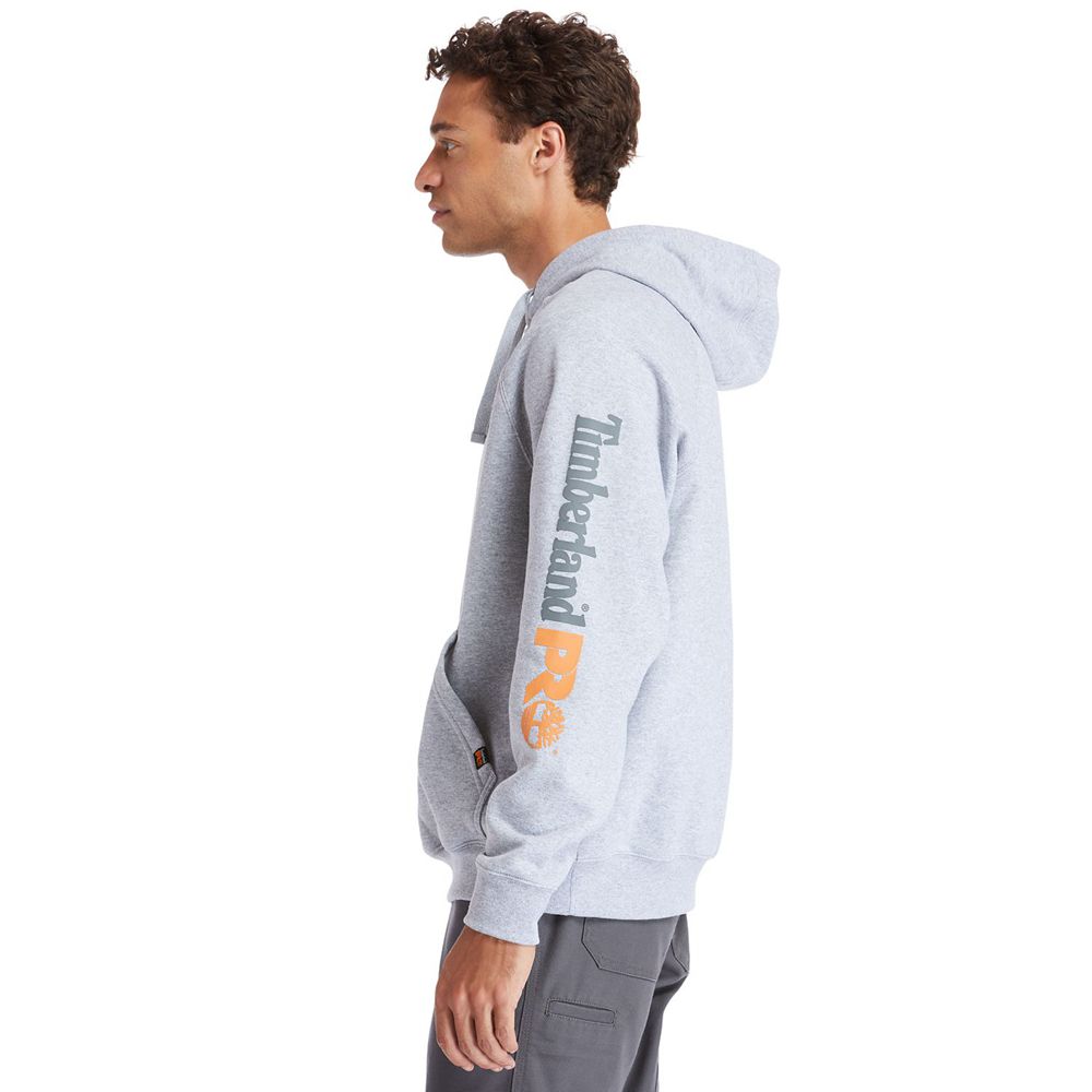 Timberland Φουτερ Ανδρικα Γκρι - Pro® Big & Tall Hood Honcho Sport Hoodie - Greece 8173965-HD